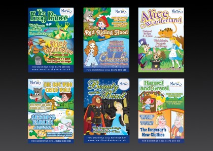 Merlins Theatre promotional flyers